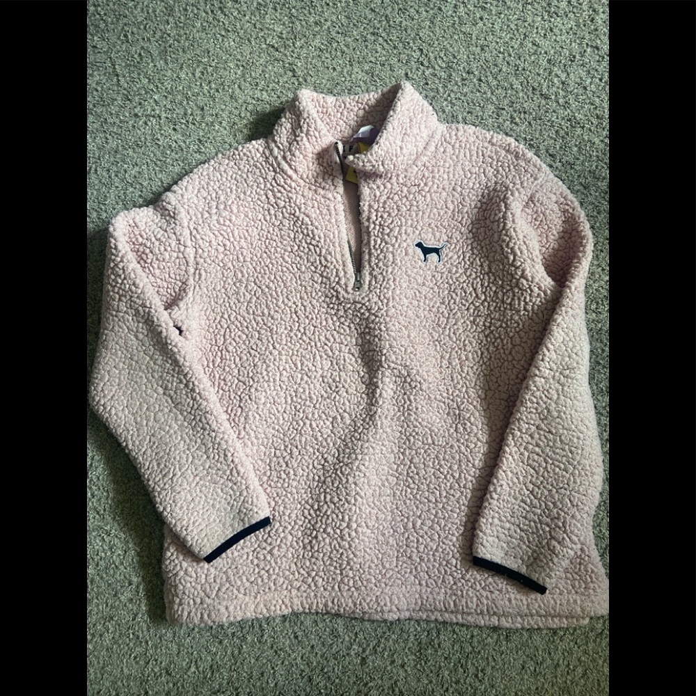 VS PINK light pink super soft Sherpa. Good condition from a smoke free home